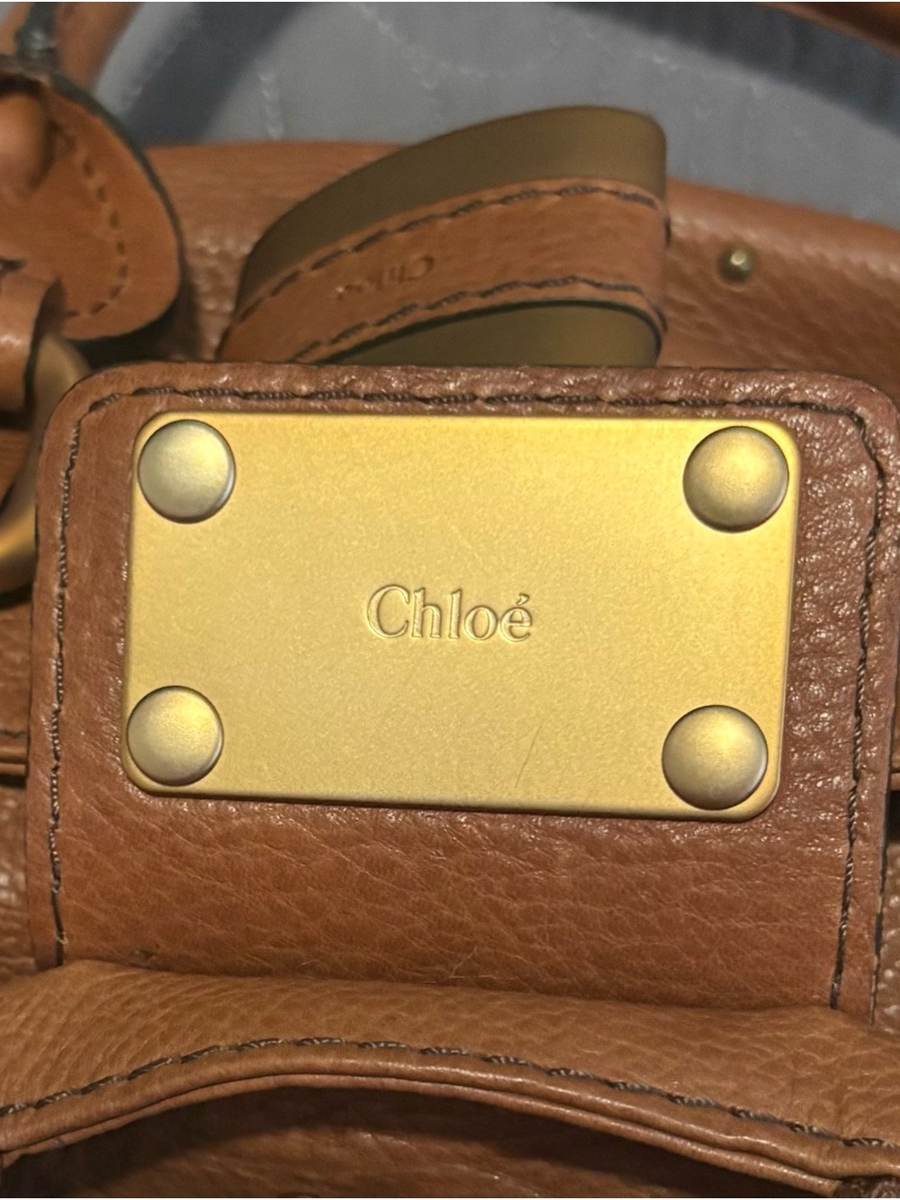 Authentic Vintage Chloé Paddington Leather Satchel Bag – Tan/Cognac - Picture 2 of 15